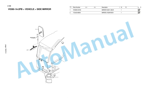 Yanmar ViO80-1A Articulated Boom Hydraulic Excavator Parts Catalog-2