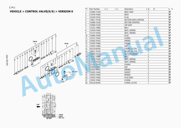 Yanmar ViO80-1A Excavator Parts Catalog-3