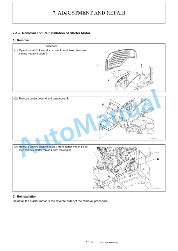 Yanmar ViO80-1A (YCEE) Excavator Service Manual 5 Yanmar ViO80-1A (YCEE) Excavator Service Manual - Image 5
