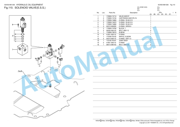 Yanmar ViO82 Excavator Parts Catalog 3 Yanmar ViO82 Excavator Parts Catalog - Image 3
