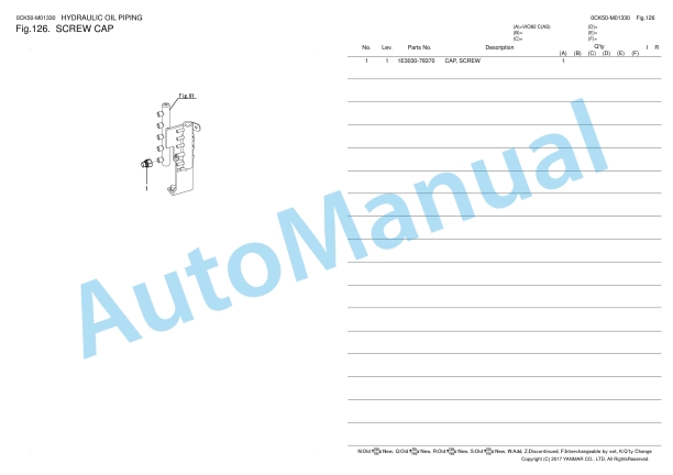 Yanmar ViO82 Excavator Parts Catalog 4 Yanmar ViO82 Excavator Parts Catalog - Image 4