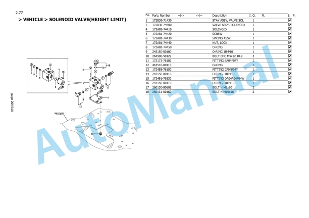 Yanmar ViO82 Hydraulic Excavator Parts Catalog-3