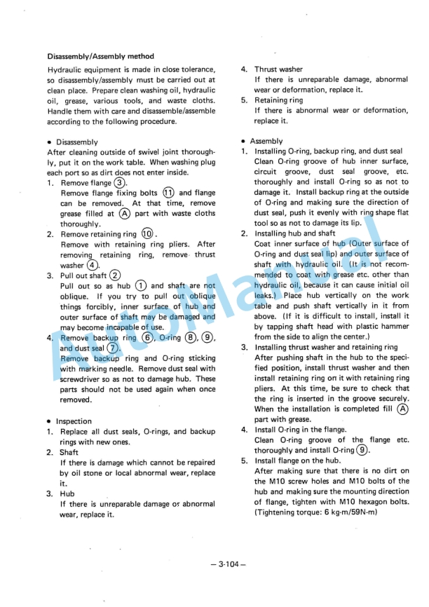 Yanmar YB401W Wheel Backhoe Service Manual-3