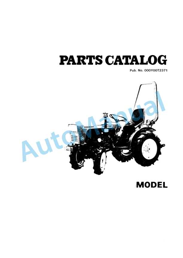 Yanmar YM135, YM135D, YM155, YM155D Diesel Tractor Parts Catalog