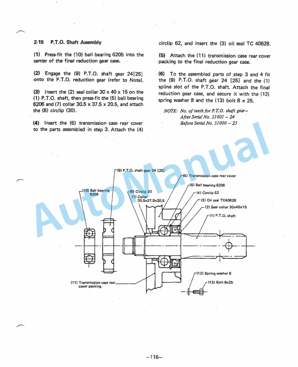 Yanmar YM135, YM135D, YM155, YM155D Diesel Tractor Service Manual 4 Yanmar YM135, YM135D, YM155, YM155D Diesel Tractor Service Manual - Image 4