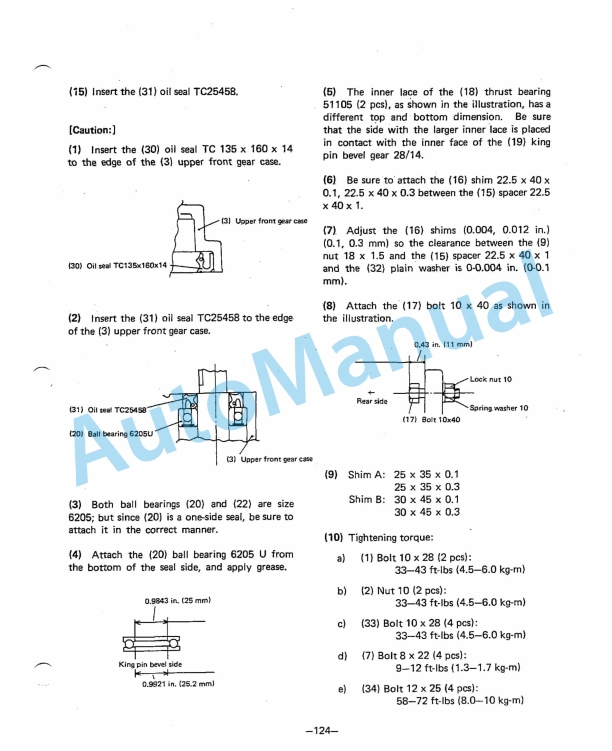 Yanmar YM135, YM135D, YM155, YM155D Diesel Tractor Service Manual 5 Yanmar YM135, YM135D, YM155, YM155D Diesel Tractor Service Manual - Image 5