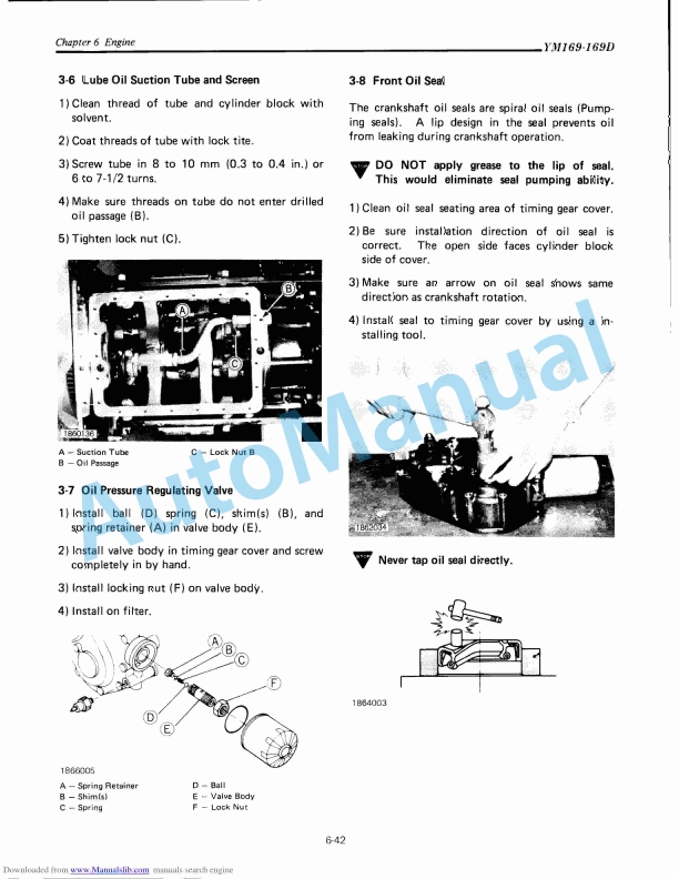 Yanmar YM169, YM169D Diesel Tractor Service Manual-4