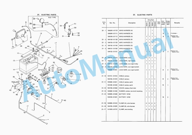 Yanmar YM195, YM195D, YM240, YM240D Diesel Tractor Parts Catalog-4