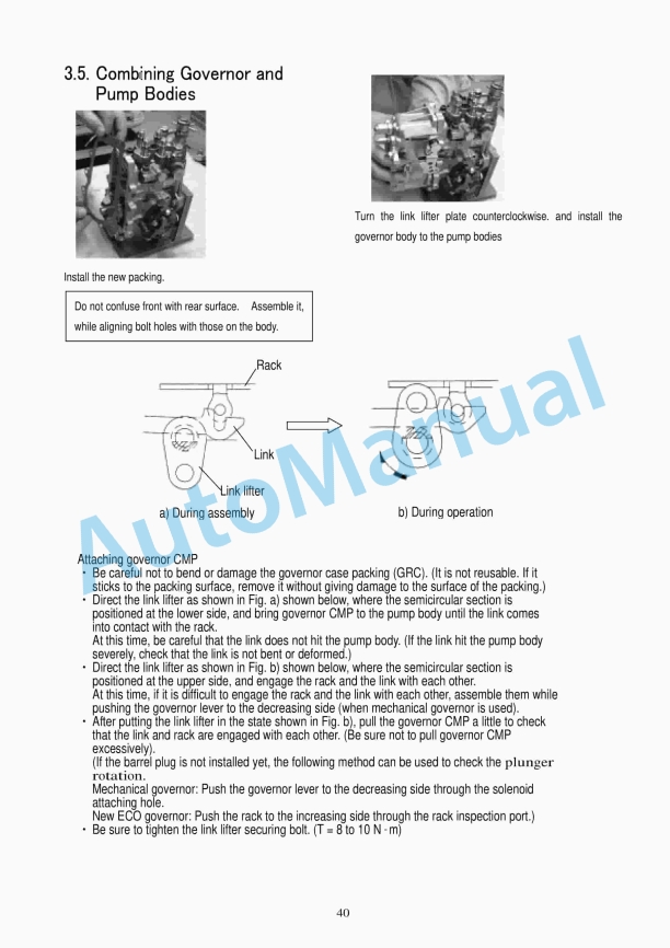 Yanmar YPD-MP2, YPD-MP4 Series Fuel Injection Equipment Service Manual-3