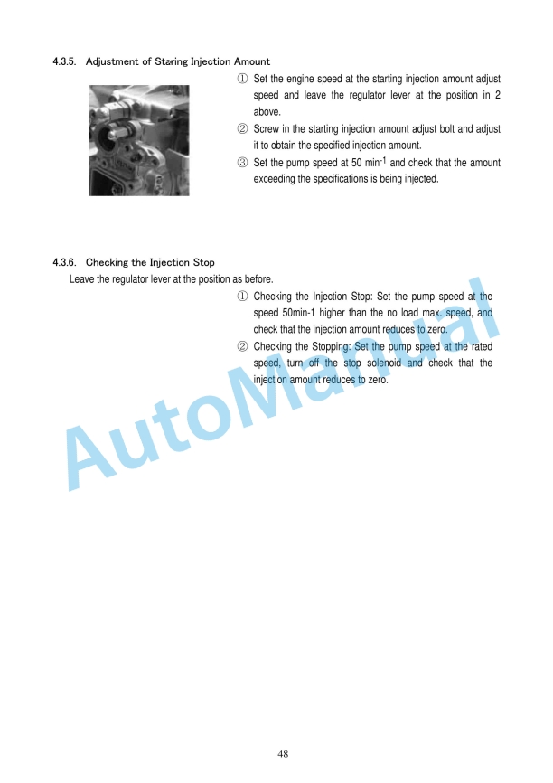Yanmar YPD-MP2, YPD-MP4 Series Fuel Injection Equipment Service Manual-5