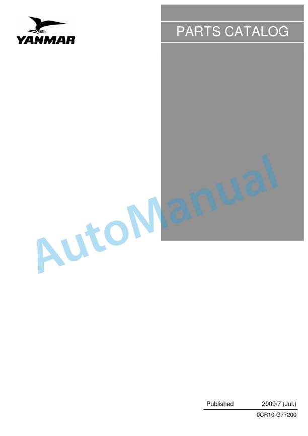 Yanmar ZT350 For 4YB2, 6YB2, 6LPA Series Parts Catalog