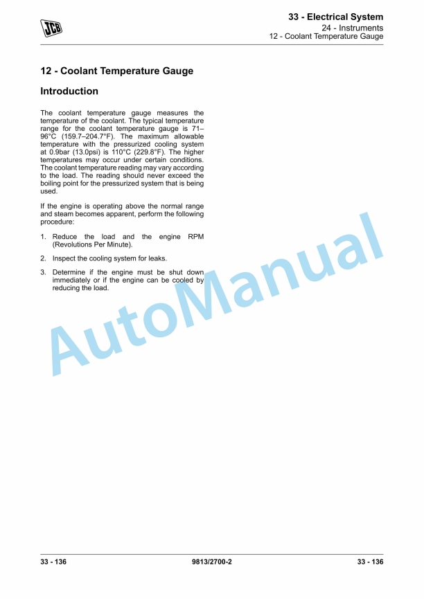 JCB 100 C-1, 85 Z-1, 86 C-1, 90 Z-1 Service Manual 9813-2700 4 JCB 100 C-1, 85 Z-1, 86 C-1, 90 Z-1 Service Manual 9813-2700 - Image 4