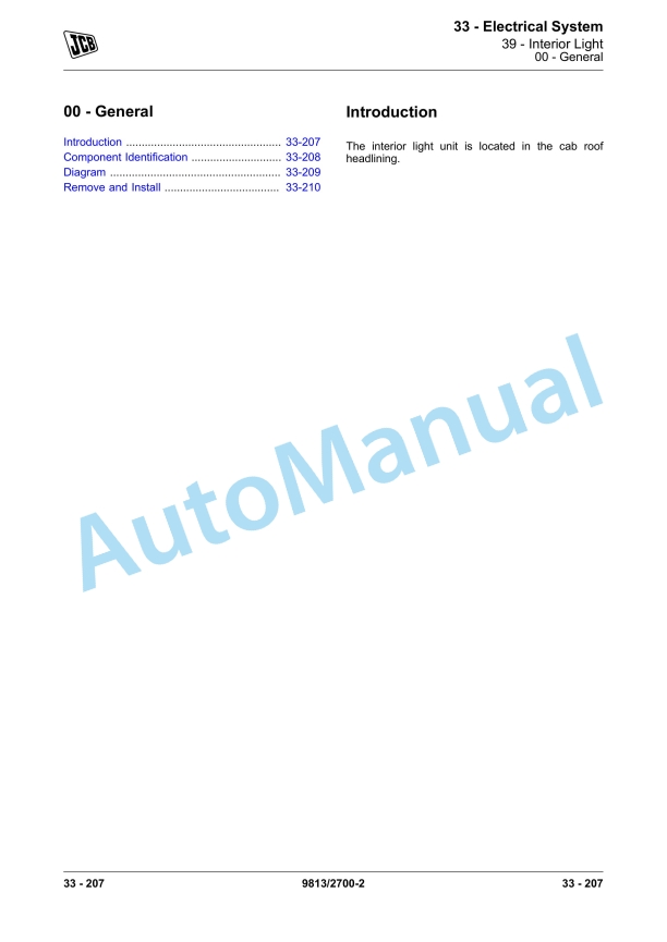 JCB 100 C-1, 85 Z-1, 86 C-1, 90 Z-1 Service Manual 9813-2700 5 JCB 100 C-1, 85 Z-1, 86 C-1, 90 Z-1 Service Manual 9813-2700 - Image 5