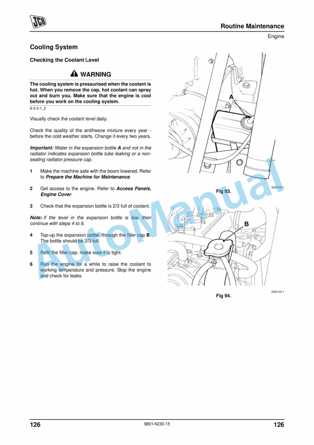 JCB 1CX Operator Manual 9801-4230 4 JCB 1CX Operator Manual 9801-4230 - Image 4