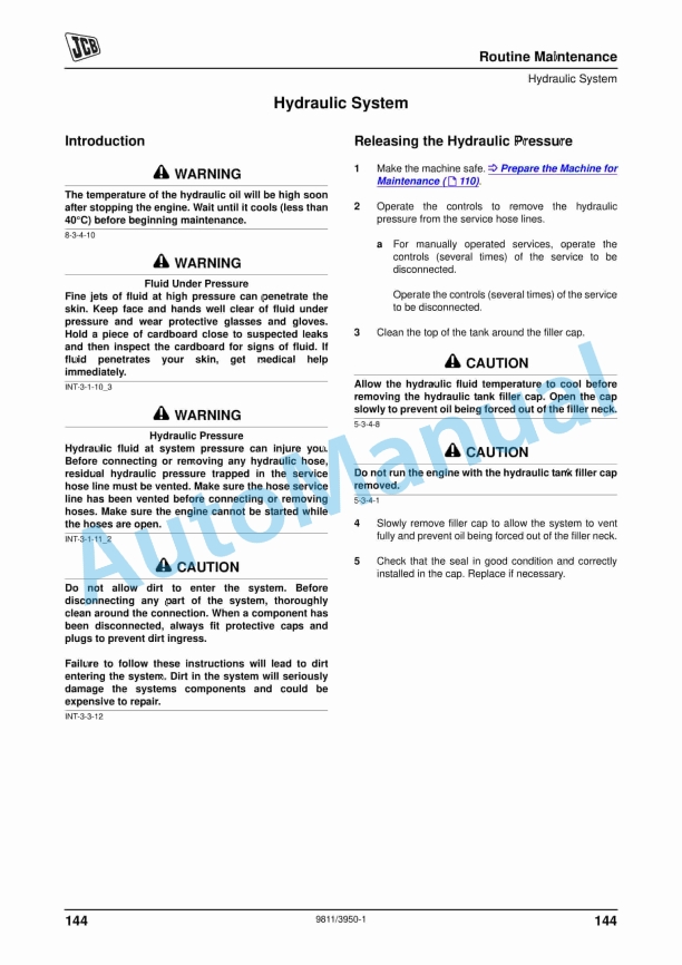 JCB 1CX Operator Manual 9811-3950 5 JCB 1CX Operator Manual 9811-3950 - Image 5