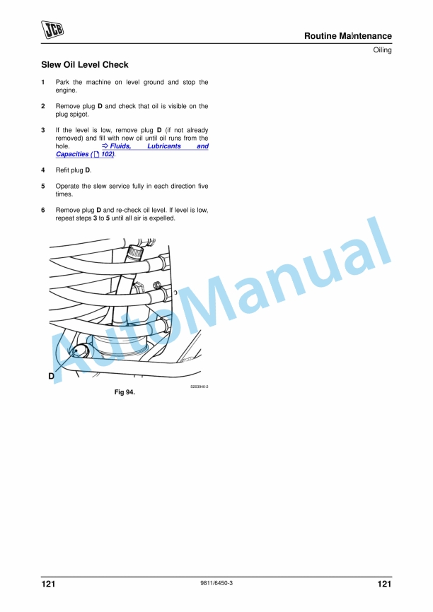 JCB 1CX Operator Manual 9811-6450 3 JCB 1CX Operator Manual 9811-6450 - Image 3