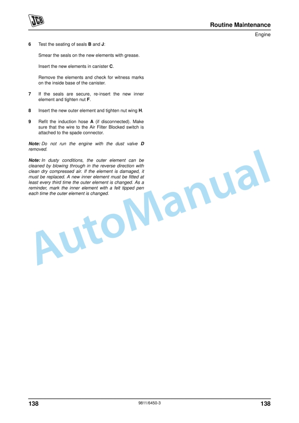 JCB 1CX Operator Manual 9811-6450 4 JCB 1CX Operator Manual 9811-6450 - Image 4