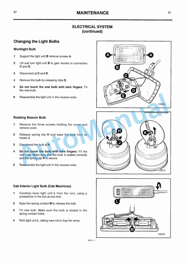 JCB 208S Minimaster Operator Manual 9801-4210-5