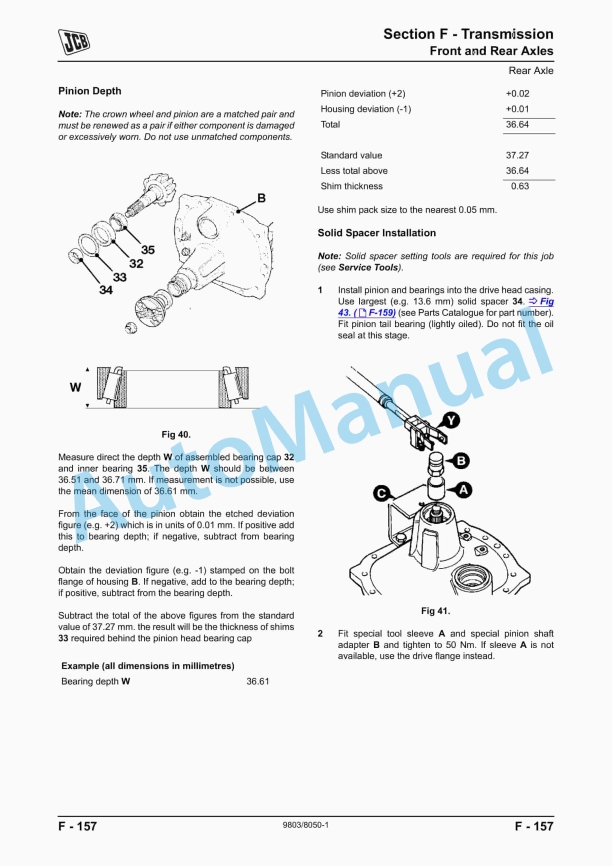 JCB 2155, 2170 Fastrac Service Manual 9803-8050 5 JCB 2155, 2170 Fastrac Service Manual 9803-8050 - Image 5