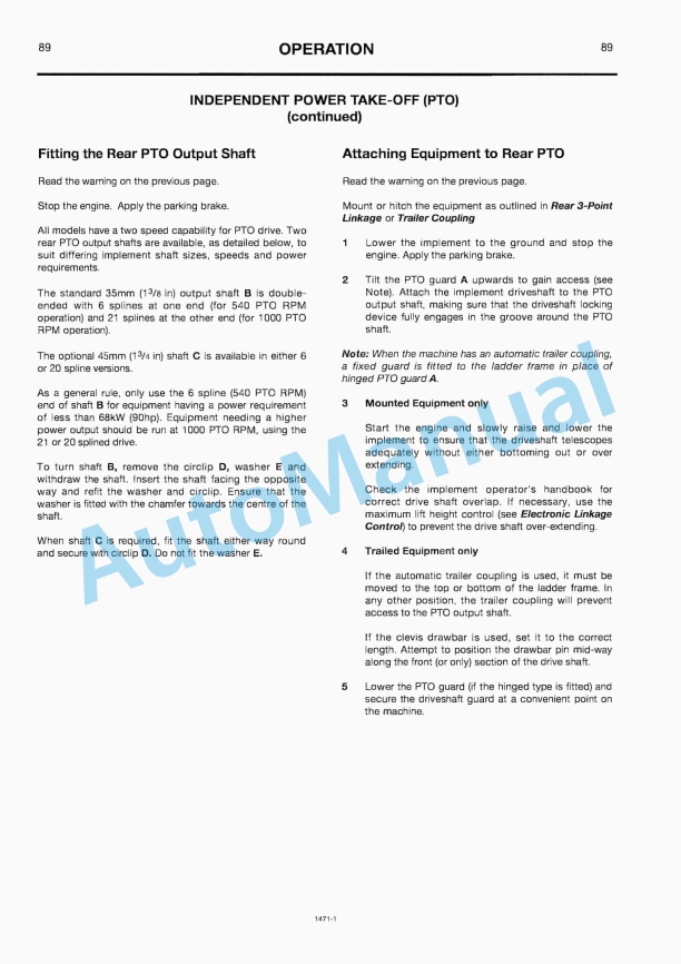 JCB 3155, 3185 Fastrac Operator Manual 642000-2