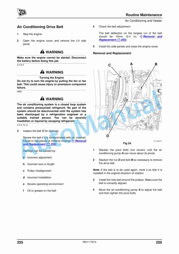 JCB 3200 XTRA, 3230 XTRA Fastrac Operator Manual 9821-1700 4 JCB 3200 XTRA, 3230 XTRA Fastrac Operator Manual 9821-1700 - Image 4