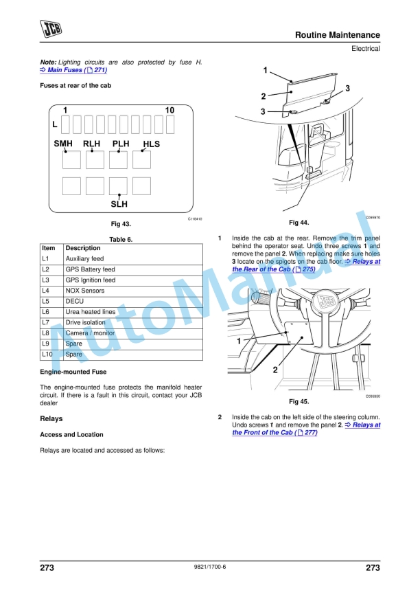JCB 3200 XTRA, 3230 XTRA Fastrac Operator Manual 9821-1700 5 JCB 3200 XTRA, 3230 XTRA Fastrac Operator Manual 9821-1700 - Image 5