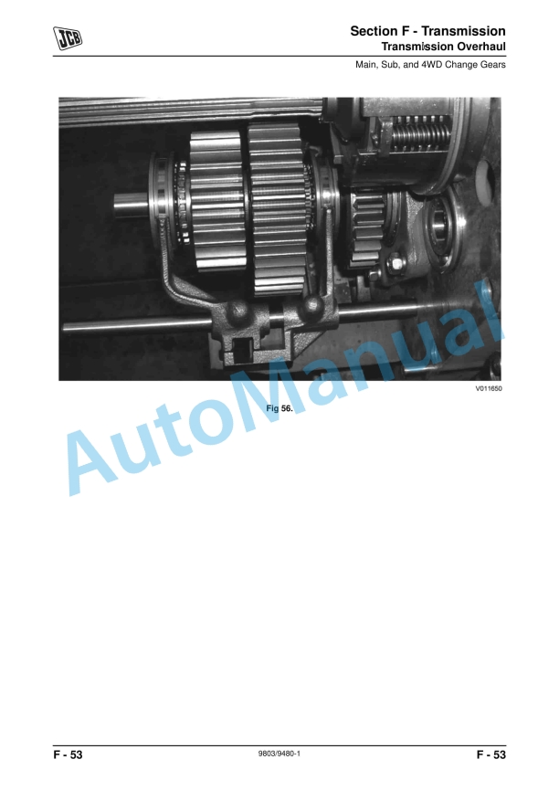 JCB 354, 360 Tractor Service Manual 9803-9480 4 JCB 354, 360 Tractor Service Manual 9803-9480 - Image 4