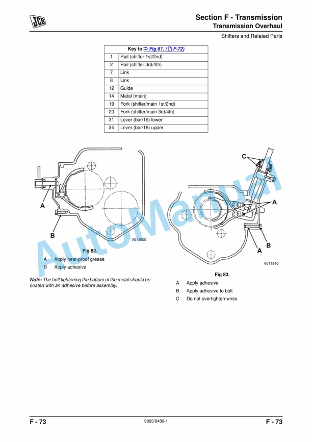 JCB 354, 360 Tractor Service Manual 9803-9480 5 JCB 354, 360 Tractor Service Manual 9803-9480 - Image 5