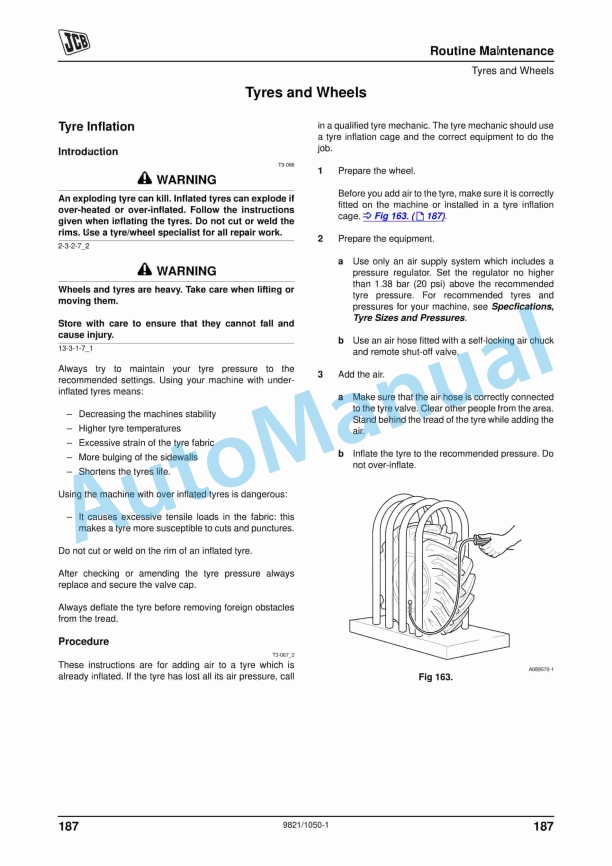 JCB 3C Backhoe Loader Operator Manual 9821-1050 5 JCB 3C Backhoe Loader Operator Manual 9821-1050 - Image 5