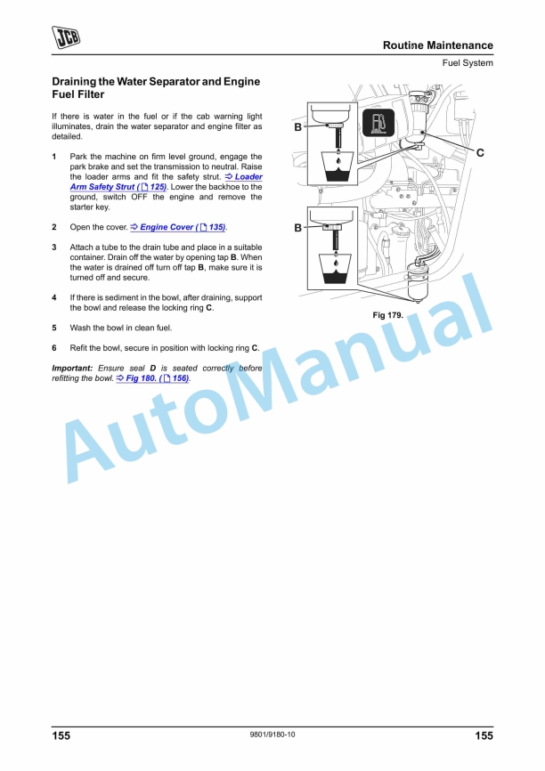 JCB 3CX, 4CX Backhoe Loader Operator Manual 9801-9220 3 JCB 3CX, 4CX Backhoe Loader Operator Manual 9801-9220 - Image 3