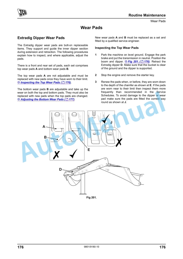 JCB 3CX, 4CX Backhoe Loader Operator Manual 9801-9220 4 JCB 3CX, 4CX Backhoe Loader Operator Manual 9801-9220 - Image 4