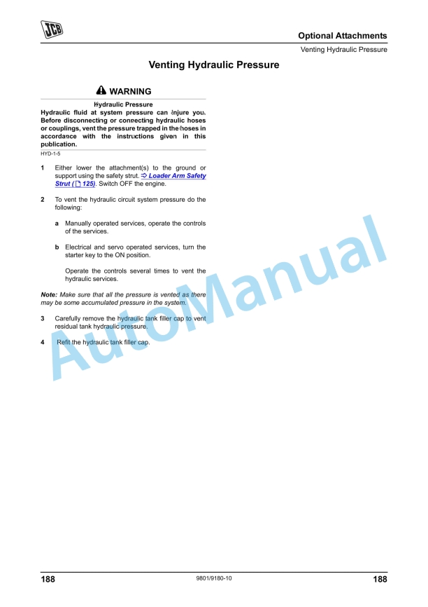 JCB 3CX, 4CX Backhoe Loader Operator Manual 9801-9220 5 JCB 3CX, 4CX Backhoe Loader Operator Manual 9801-9220 - Image 5