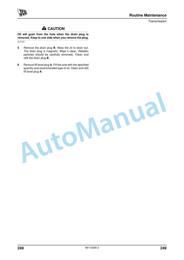 JCB 3CX, 4CX Backhoe Loader Operator Manual 9811-5200 4 JCB 3CX, 4CX Backhoe Loader Operator Manual 9811-5200 - Image 4