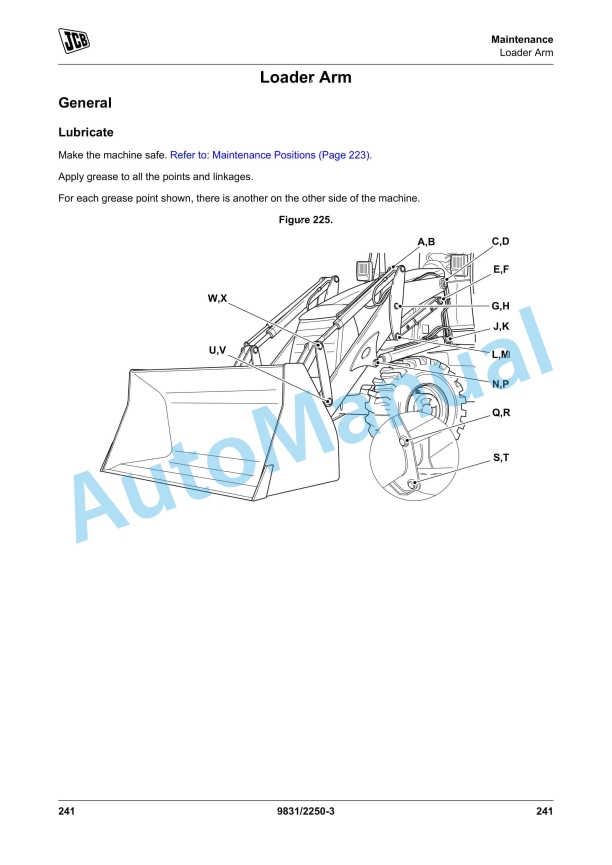 JCB 3CX, 4CX Backhoe Loader Operator Manual 9831-2250 3 JCB 3CX, 4CX Backhoe Loader Operator Manual 9831-2250 - Image 3