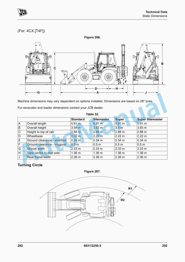 JCB 3CX, 4CX Backhoe Loader Operator Manual 9831-2250 5 JCB 3CX, 4CX Backhoe Loader Operator Manual 9831-2250 - Image 5