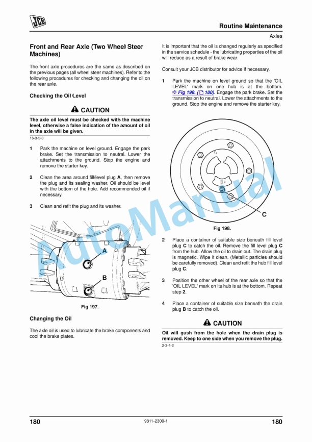 JCB 3CX, 4CX Precision Control Backhoe Loader Operator Manual 9811-2300 4 JCB 3CX, 4CX Precision Control Backhoe Loader Operator Manual 9811-2300 - Image 4