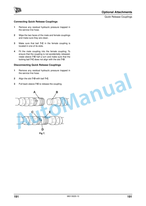 JCB 3CX, 4CX Precision Control Operator Manual 9801-9220 5 JCB 3CX, 4CX Precision Control Operator Manual 9801-9220 - Image 5