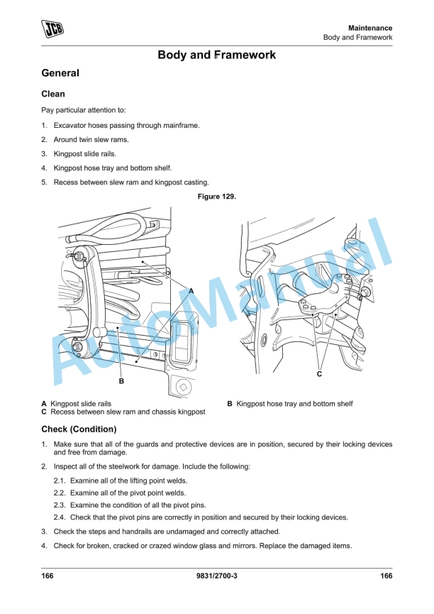 JCB 3CX Backhoe Loader Operator Manual 9831-2700 3 JCB 3CX Backhoe Loader Operator Manual 9831-2700 - Image 3