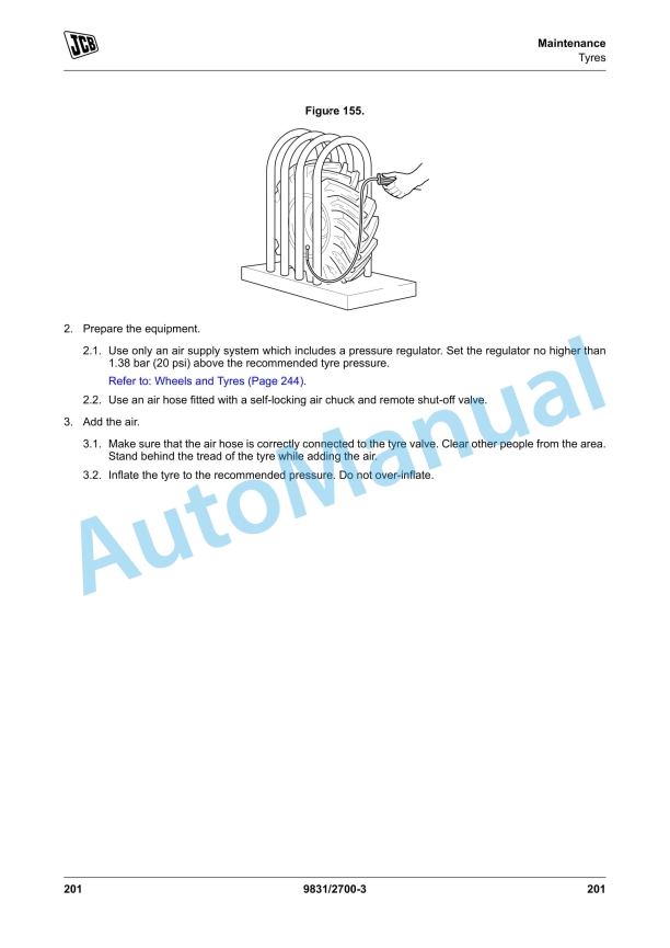 JCB 3CX Backhoe Loader Operator Manual 9831-2700 5 JCB 3CX Backhoe Loader Operator Manual 9831-2700 - Image 5