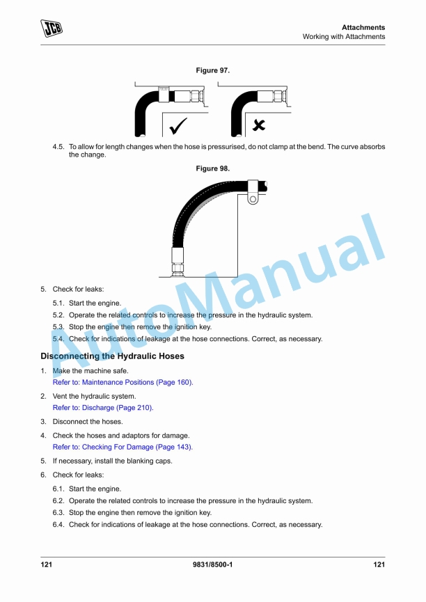 JCB 3CXG Backhoe Loader Operator Manual 9831-8500 2 JCB 3CXG Backhoe Loader Operator Manual 9831-8500 - Image 2