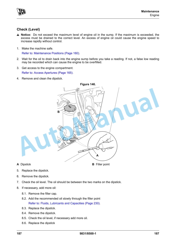 JCB 3CXG Backhoe Loader Operator Manual 9831-8500 4 JCB 3CXG Backhoe Loader Operator Manual 9831-8500 - Image 4
