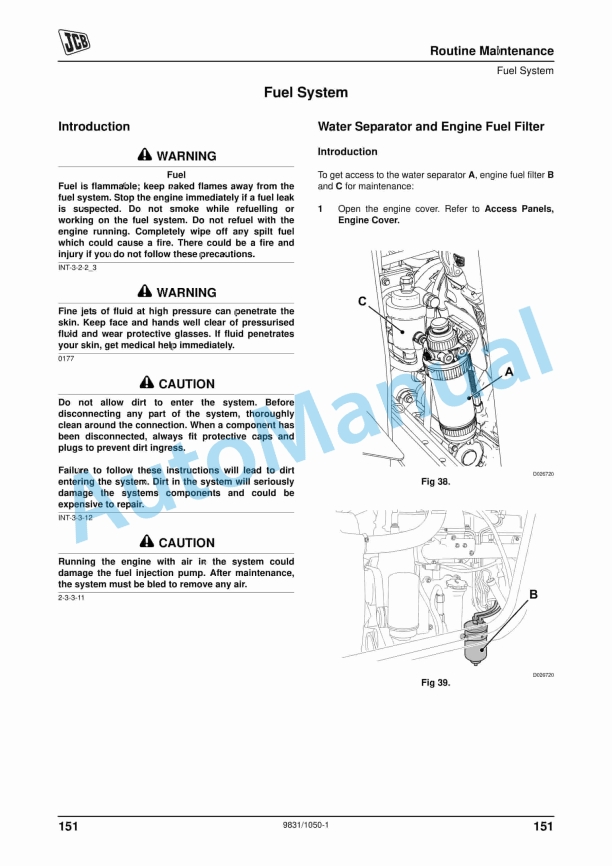 JCB 3DX Super Backhoe Loader Operator Manual 9831-1050 5 JCB 3DX Super Backhoe Loader Operator Manual 9831-1050 - Image 5