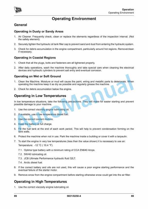 JCB 403 Loader Operator Manual 9831-0250 2 JCB 403 Loader Operator Manual 9831-0250 - Image 2