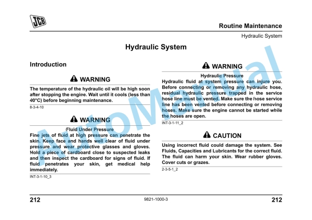 JCB 403 Operator Manual 9821-1000 5 JCB 403 Operator Manual 9821-1000 - Image 5