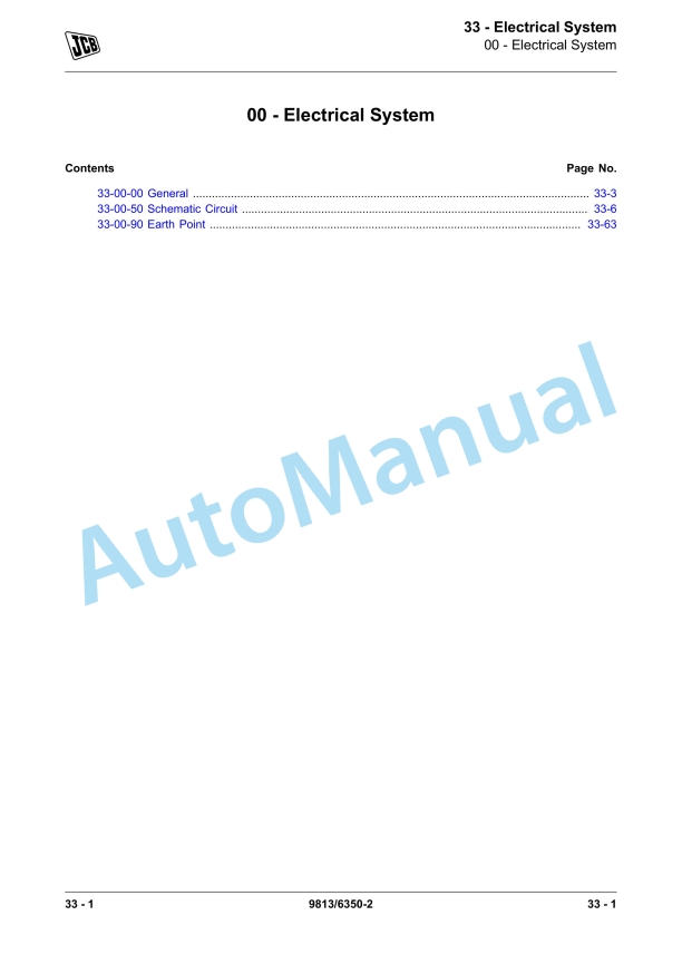 JCB 411HT, 413S, 417HT Service Manual 9813-6350 4 JCB 411HT, 413S, 417HT Service Manual 9813-6350 - Image 4