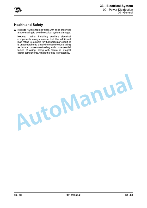 JCB 411HT, 413S, 417HT Service Manual 9813-6350 5 JCB 411HT, 413S, 417HT Service Manual 9813-6350 - Image 5