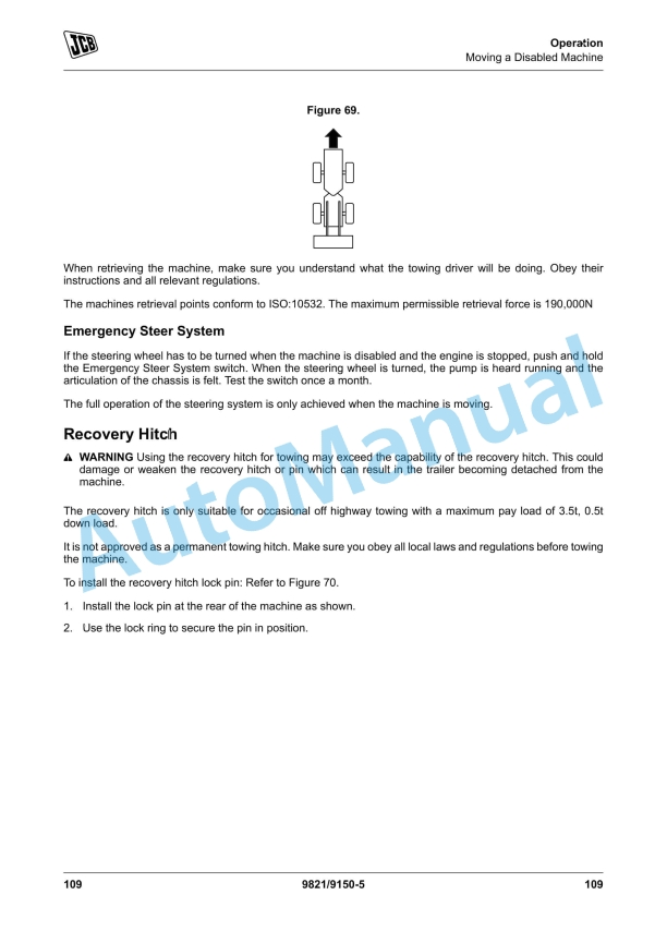 JCB 418S Operator Manual 9821-9150 2 JCB 418S Operator Manual 9821-9150 - Image 2