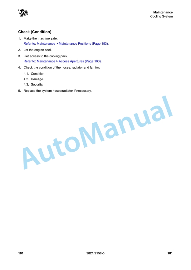JCB 418S Operator Manual 9821-9150 5 JCB 418S Operator Manual 9821-9150 - Image 5