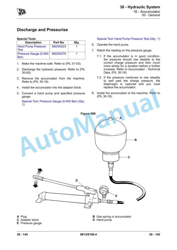 JCB 427, 435S, 437 Loader Service Manual 9813-6100 3 JCB 427, 435S, 437 Loader Service Manual 9813-6100 - Image 3