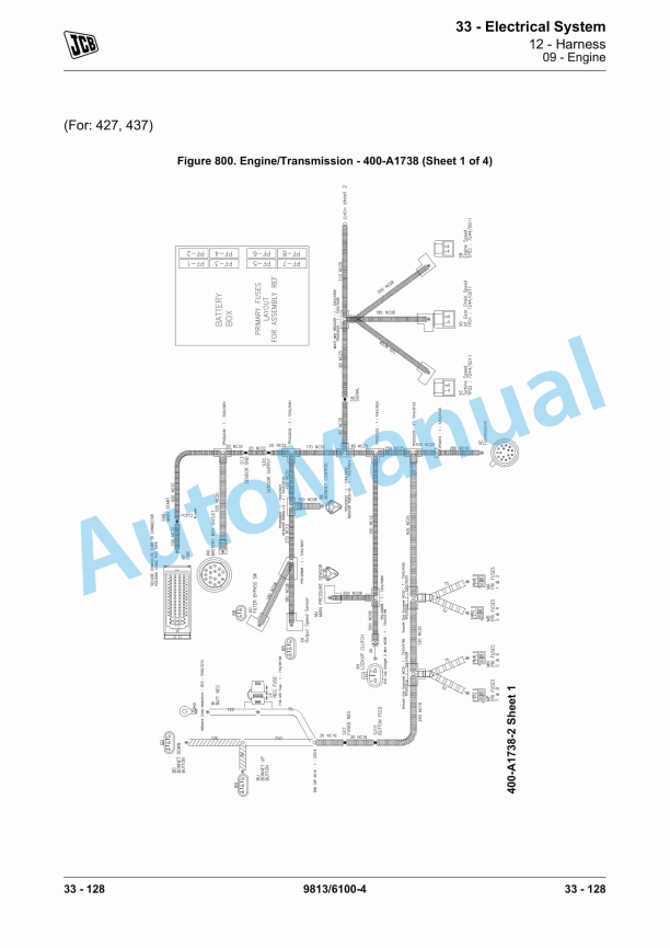 JCB 427, 435S, 437 Loader Service Manual 9813-6100 5 JCB 427, 435S, 437 Loader Service Manual 9813-6100 - Image 5